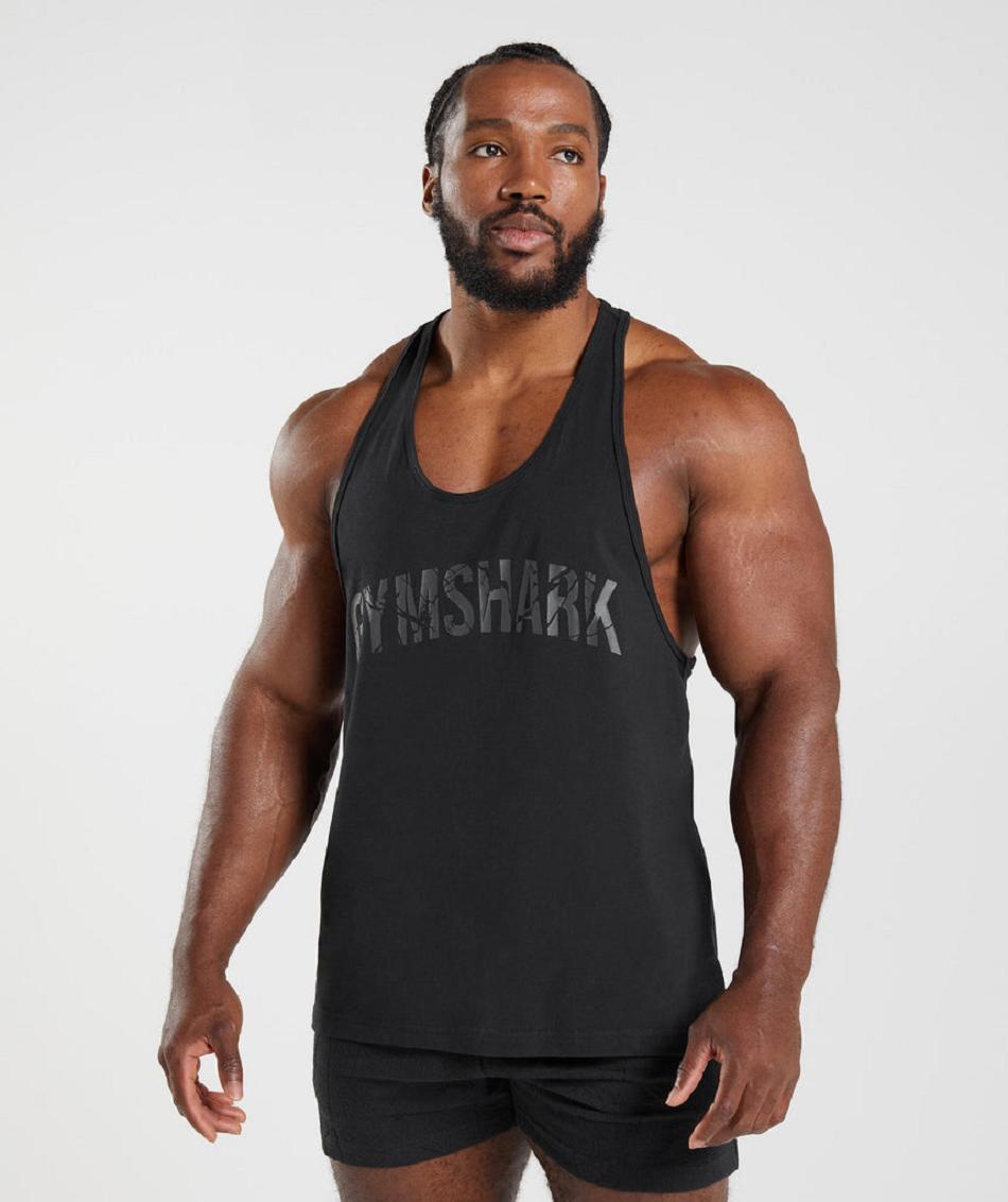 Stringers Gymshark Power Hombre Negras | CO 3575MQZ